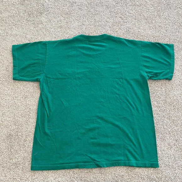 Emerald Green Embroidered Guatemala & Animals Cotton Tshirt Large - Picture 5 of 7